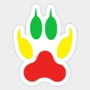 Rastafarian Lion Sticker